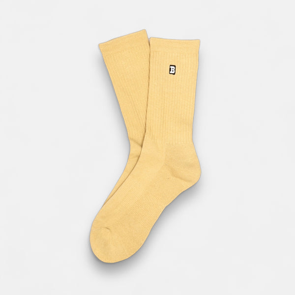 Cream Off White Socks baker skateboards