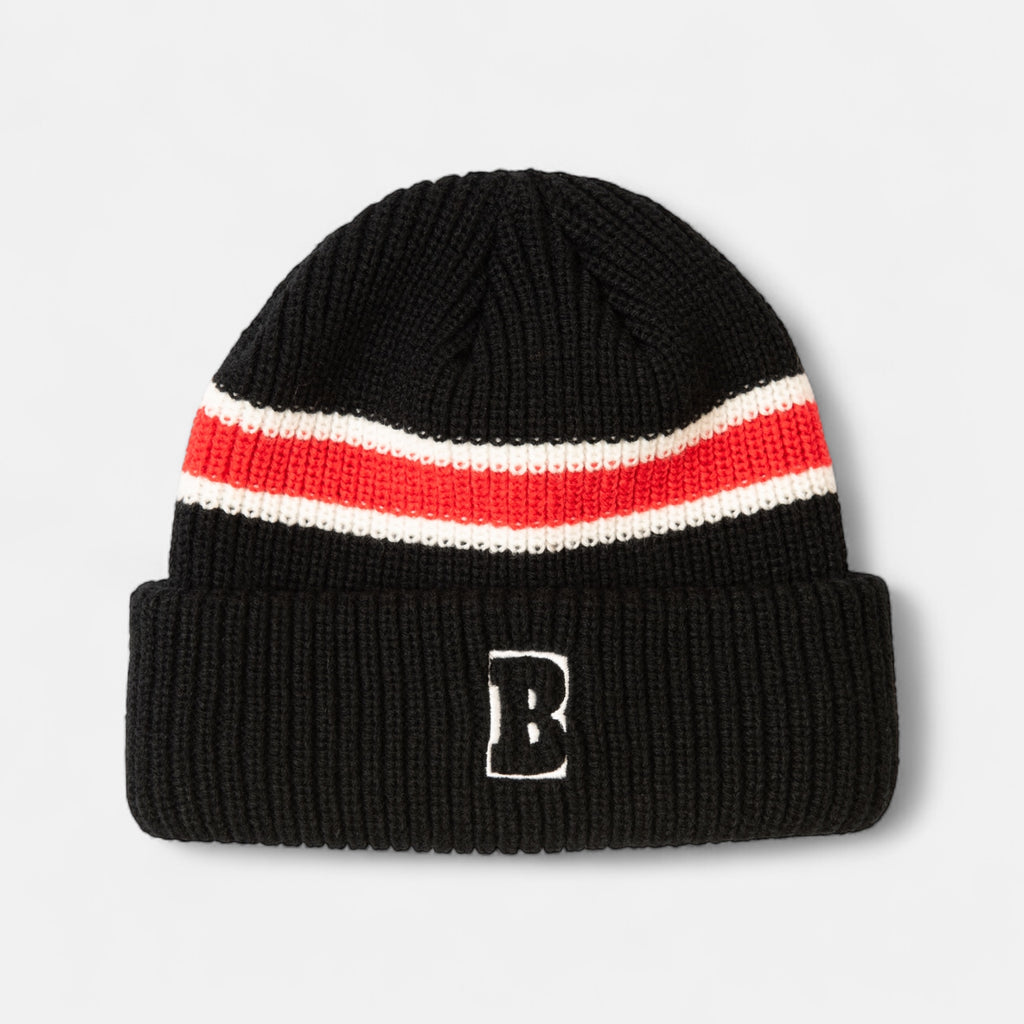B Logo Beanie Black – baker skateboards