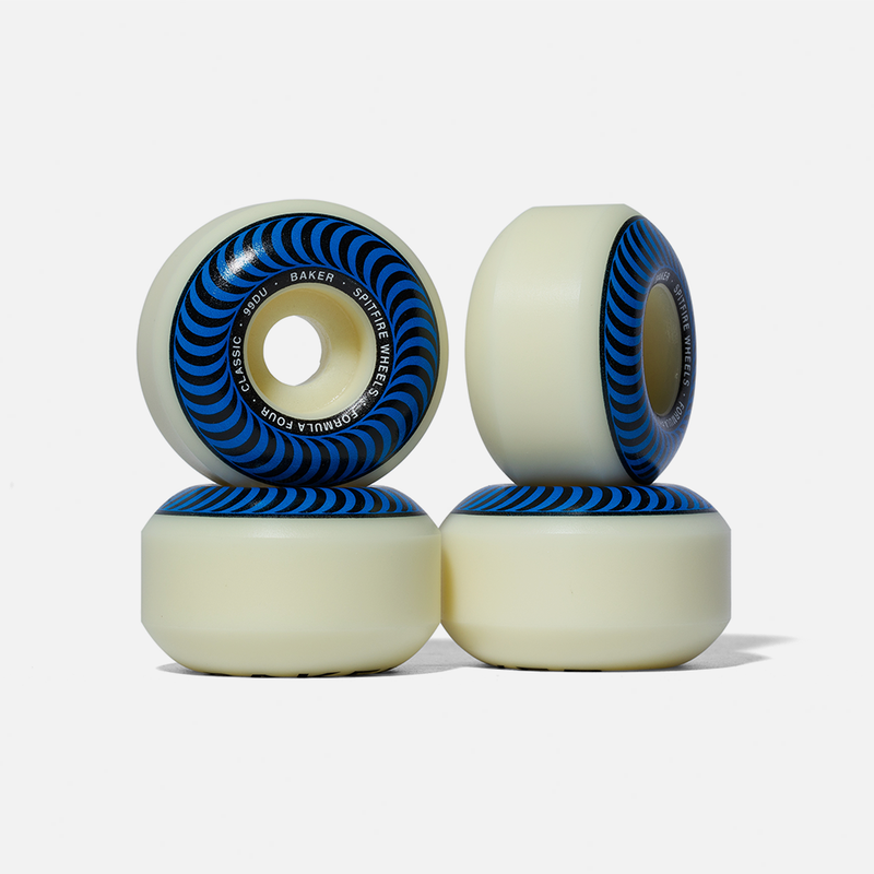 Baker x Spitfire Formula 4 Classic Blue 52mm – baker skateboards Baker x Spitfire Formula 4 Classic Blue 52mm – baker skateboards