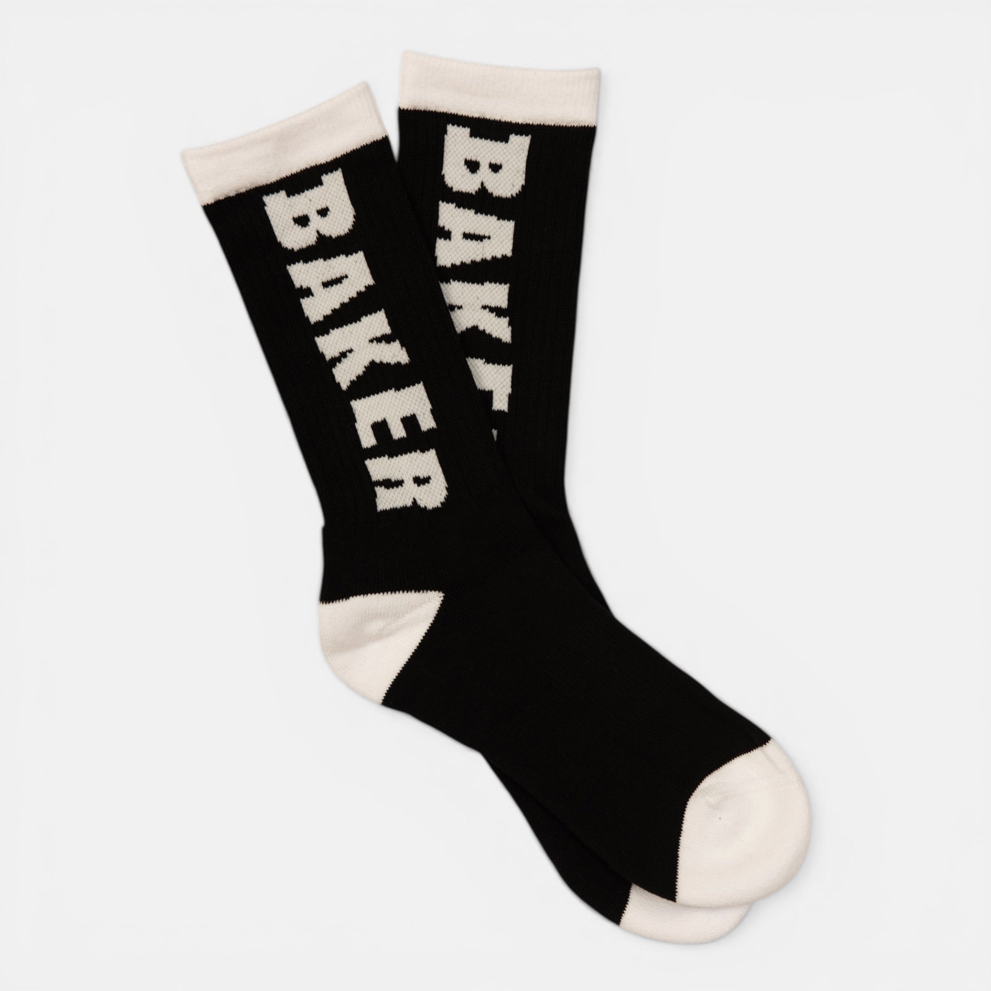 White Letters Black Socks – baker skateboards