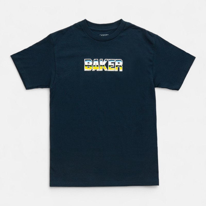 Chome Zone Tee Navy