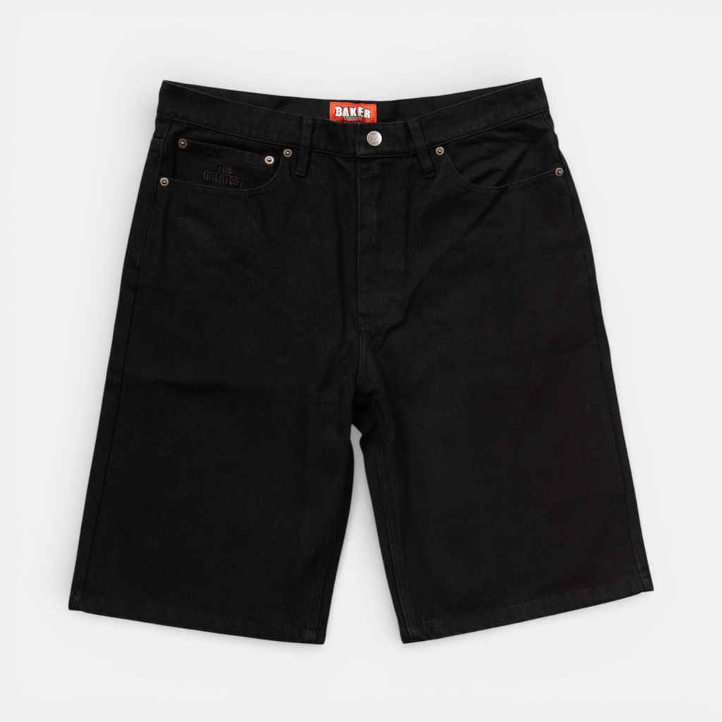 Warner Jean Shorts Black – baker skateboards