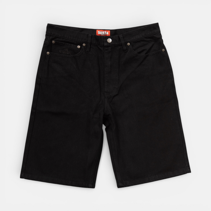 Warner Jean Shorts Black – baker skateboards Warner Jean Shorts Black – baker skateboards