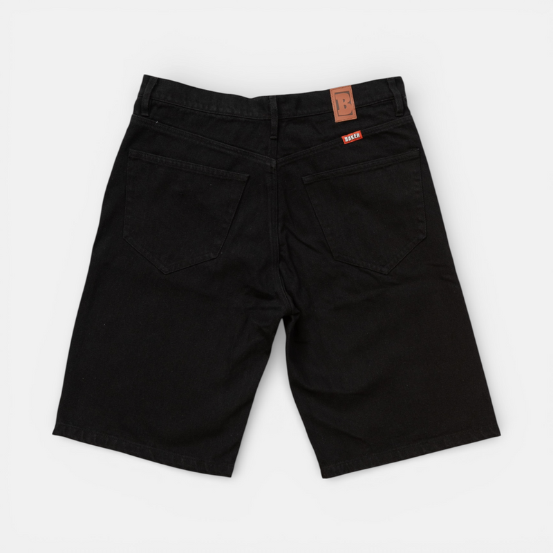 Warner Jean Shorts Black – baker skateboards