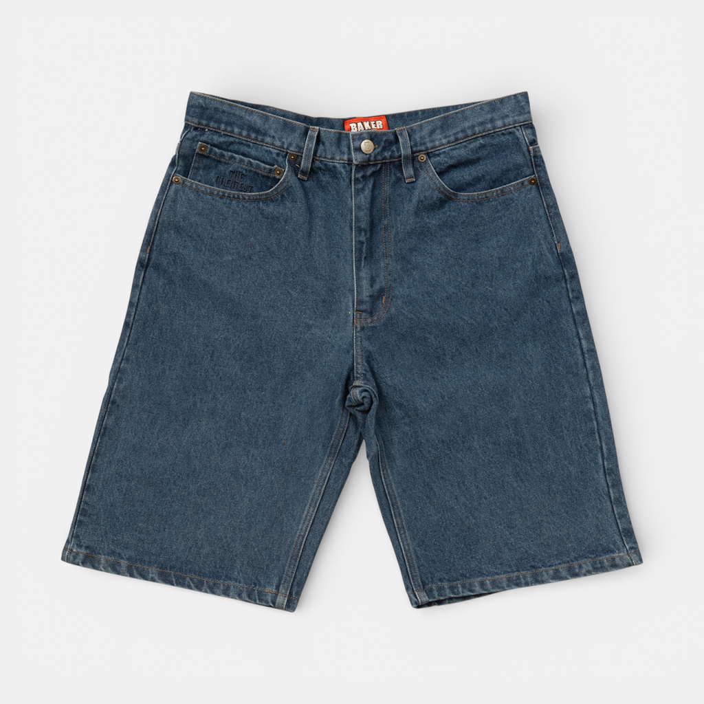 Warner Jean Shorts Blue – baker skateboards