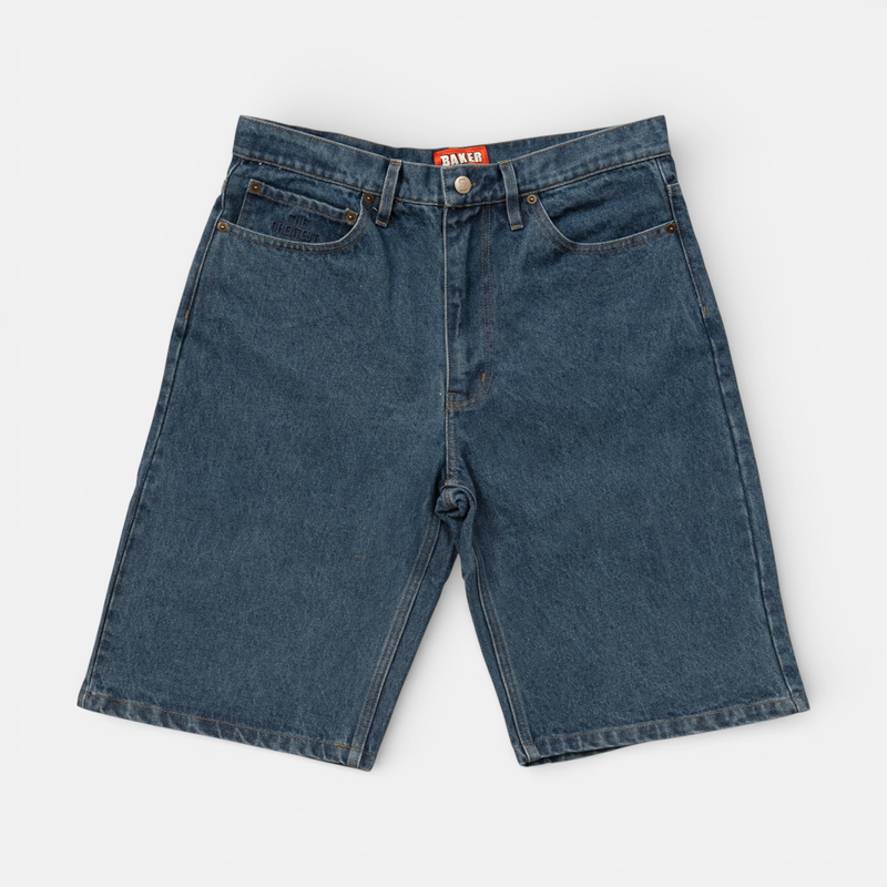 Warner Jean Shorts Blue – baker skateboards