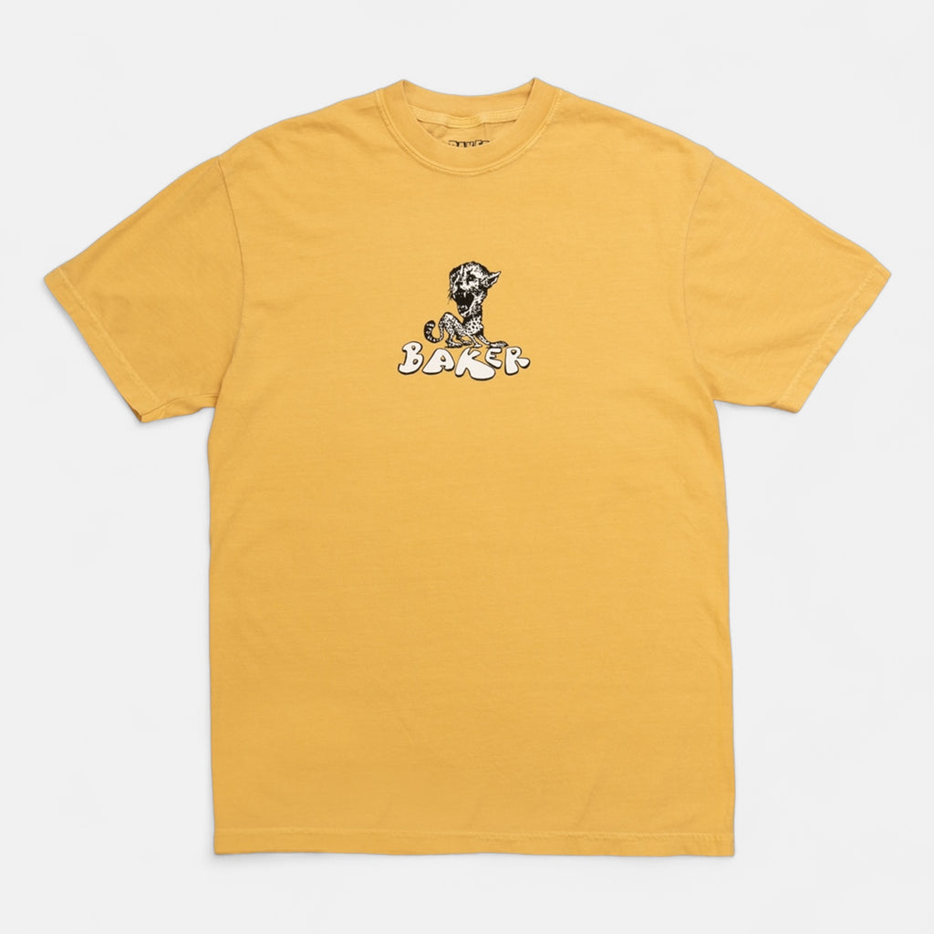 Big Cats Tee Mustard – baker skateboards
