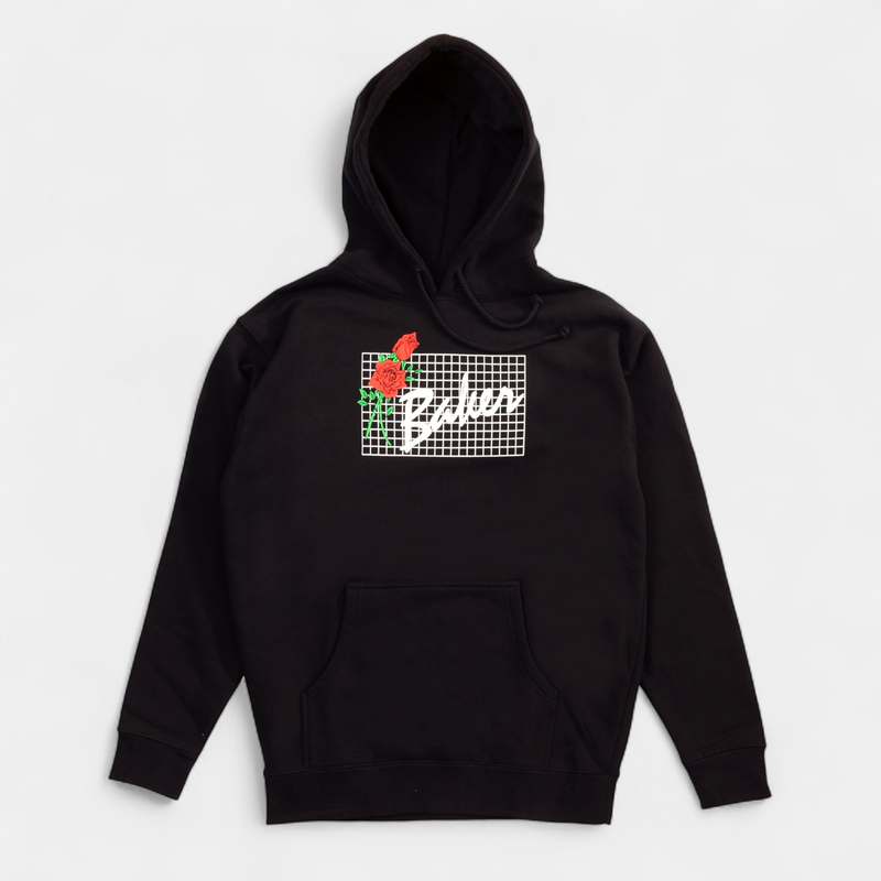 Roses Hoodie Black – baker skateboards Roses Hoodie Black – baker skateboards