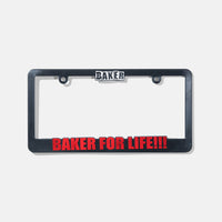 Baker For Life License Plate Frame